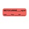 Nevs Label, Metocurine 1/2" x 1-1/2" Flr Red w/Black LANT-1442D - alternate 1